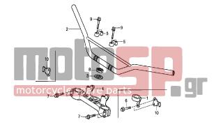 HONDA - XR650R (ED) 2006 - Frame - HANDLE PIPE/TOP BRIDGE - 90304-425-000 - NUT, STEERING STEM