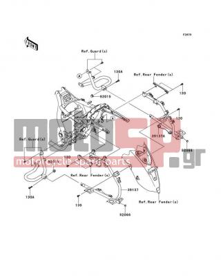 KAWASAKI - VULCAN 1700 VAQUERO (CANADIAN) 2013 - Body Parts - Saddlebags(Side Bag Bracket) - 39137-0558 - STAY-COMP,PANNIER,LH
