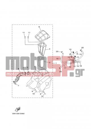 YAMAHA - XT125R (EUR) 2005 - Engine/Transmission - INTAKE - 3D6-E4453-00-00 - Joint, Air Cleaner 1