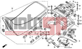 HONDA - XRV750 (ED) Africa Twin 1996 - Body Parts - SEAT (2) - 50316-MK5-000 - CUP, CARRIER BASE