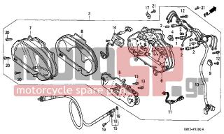 HONDA - FES125 (ED) 2000 - Electrical - SPEEDOMETER - 93903-34480- - SCREW, TAPPING, 4X16