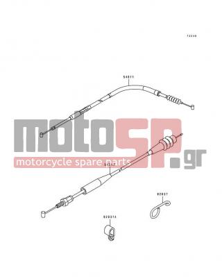 KAWASAKI - KX250 1992 -  - Cable - 54011-1315 - CABLE-CLUTCH