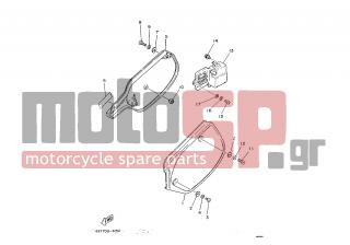 YAMAHA - IT200 (EUR) 1986 - Body Parts - SIDE COVER / OIL TANK - 90201-06571-00 - Washer, Plate