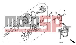 HONDA - FES125 (ED) 2007 - Electrical - STARTING MOTOR (FES1257-A7) (FES1507-A7) - 31200-KRJ-791 - MOTOR ASSY., STARTER