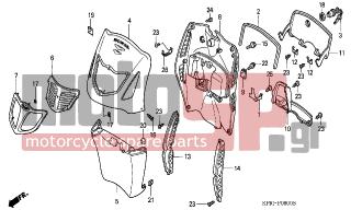 HONDA - SH125 (ED) 2004 - Body Parts - FRONT COVER - 90113-MAT-000 - SCREW, PAN, 6X14