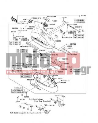 KAWASAKI - VULCAN® 1700 NOMAD™ 2013 - Body Parts - Saddlebags(Side Bag) - 43049-0026 - PACKING