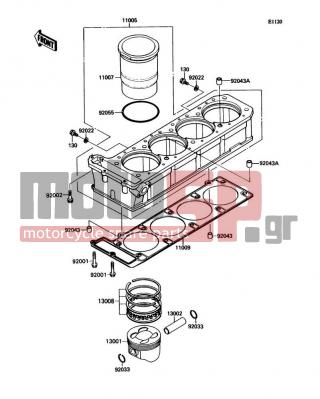 KAWASAKI - NINJA® ZX™-11 1992 - Engine/Transmission - Cylinder/Piston