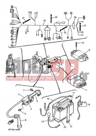 YAMAHA - XT600E (GRC) 1996 - Electrical - ELECTRICAL 1 - 8Y0-82599-00-00 - Cover, Connecter
