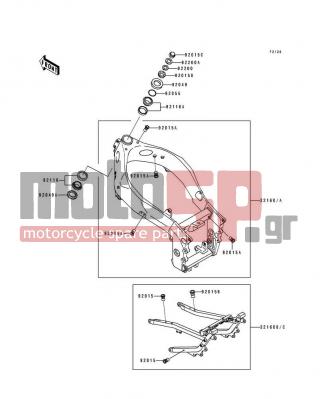 KAWASAKI - NINJA® ZX™-7 1992 -  - Frame - 32160-1179-KF - FRAME-COMP,FR,SILVER NO.30