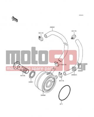 KAWASAKI - NINJA® ZX™-7 1992 - Engine/Transmission - Oil Cooler - 39068-1055 - COOLER-ASSY-OIL