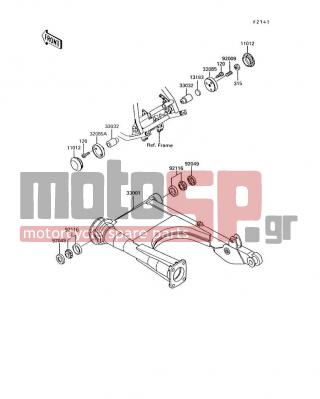 KAWASAKI - VOYAGER XII 1992 -  - Swingarm - 315C1200 - NUT-HEX-FINE