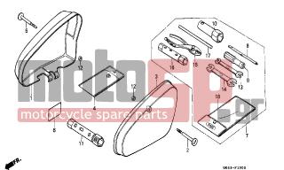 HONDA - C50 (GR) 1992 - Body Parts - TOOLS/SIDE COVER - 83600-086-000ZQ - BOX, BATTERY (WOL) *R110*