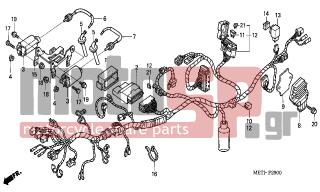 HONDA - CBF500A (ED) ABS 2006 - Electrical - WIRE HARNESS - 30410-MET-642 - SPARK UNIT COMP.