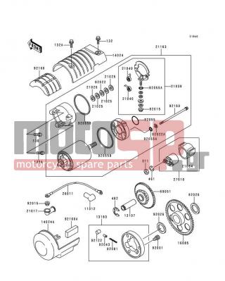 KAWASAKI - ZEPHYR 1992 -  - Starter Motor - 92055-1381 - RING-O,STARTER MOTOR