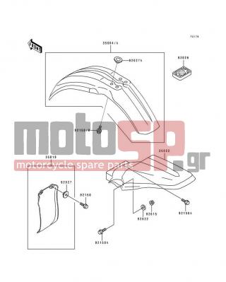 KAWASAKI - BIG WHEEL 1991 - Εξωτερικά Μέρη - Fender - 92027-1757 - COLLAR