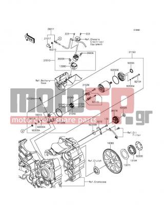 KAWASAKI - VULCAN® 1700 VOYAGER® ABS 2013 -  - Starter Motor - 92055-1381 - RING-O,STARTER MOTOR