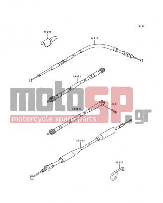 KAWASAKI - KDX250 1991 -  - Cables