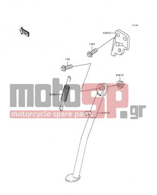 KAWASAKI - KDX250 1991 -  - Stand - 130G1035 - BOLT-FLANGED,10X35