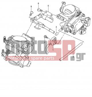 SUZUKI - DL1000 (E2) V-Strom 2002 - Engine/Transmission - FUEL DELIVERY PIPE - 15730-06G00-000 - DELIVERY PIPE ASSY