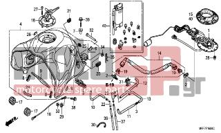 HONDA - XL700V (ED) TransAlp 2009 - Body Parts - FUEL TANK - 19525-MT8-000 - JOINT, THREE WAY(D)