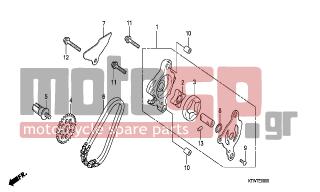 HONDA - SH300A (ED) ABS 2007 - Engine/Transmission - OIL PUMP - 15122-MG3-000 - ROTOR, OUTER
