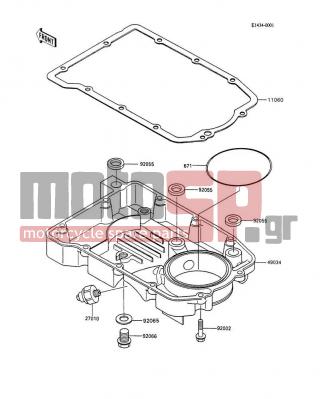 KAWASAKI - NINJA® 600R 1991 - Engine/Transmission - Oil Pan - 49034-1060 - PAN-OIL