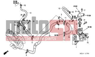 HONDA - CBR600RR (ED) 2006 - Engine/Transmission - THERMOSTAT - 19063-MEE-000 - JOINT, WATER