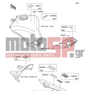 KAWASAKI - Z1000 2013 - Body Parts - Labels - 56033-0342 - LABEL-MANUAL,DAILY SAFETY