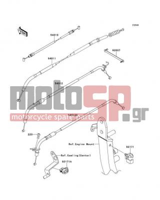 KAWASAKI - Z1000 (CANADIAN) 2013 -  - Cables - 54012-0274 - CABLE-THROTTLE,OPENING