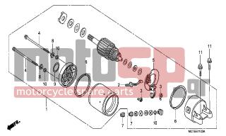 HONDA - FJS600A (ED) ABS Silver Wing 2007 - Electrical - STARTING MOTOR - 90122-MN4-008 - WASHER, STEEL PLATE