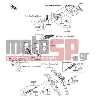 KAWASAKI - Z1000 (CANADIAN) 2013 -  - Turn Signals - 23040-0058 - LAMP-SIGNAL,FR,RH