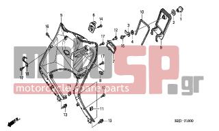 HONDA - FES150 (ED) 2004 - Body Parts - INNER BOX (FES1253- 5)(FES1503-5) - 90683-GAZ-003 - CLIP, TRIM