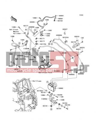 KAWASAKI - CONCOURS® 14 ABS 2012 -  - Brake Piping - 120CA0635 - BOLT-SOCKET,6X35