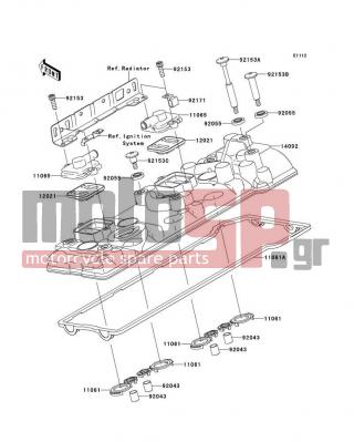 KAWASAKI - CONCOURS® 14 ABS 2012 - Engine/Transmission - Cylinder Head Cover - 92153-1779 - BOLT,SOCKET,6X22.5