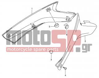 SUZUKI - DL1000 (E2) V-Strom 2002 - Body Parts - FRAME COVER - 09139-06107-000 - SCREW, FRONT