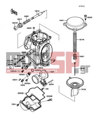 KAWASAKI - NINJA® ZX™-10 1990 - Engine/Transmission - Carburetor Parts - 92063-1069 - JET-MAIN,2ND,#125