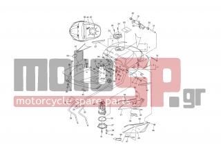YAMAHA - YZF R1 (GRC) 2008 - Body Parts - FUEL TANK - 5PW-2411J-01-00 - Damper, Side Cover