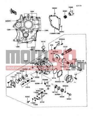 KAWASAKI - VOYAGER XII 1990 - Engine/Transmission - Front Bevel Gear - 13101-1089 - GEAR-ASSY,FRONT BEVEL