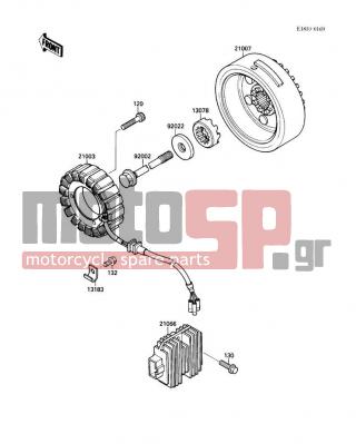 KAWASAKI - VULCAN 88 1990 -  - Generator - 120P0635 - BOLT-SOCKET,6X35