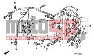 HONDA - VF750C  (ED) 1999 - Electrical - WIRE HARNESS - 32100-MZ5-920 - HARNESS, WIRE