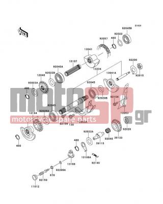 KAWASAKI - KLR™650 2012 - Κινητήρας/Κιβώτιο Ταχυτήτων - Balancer - 39115-0022 - SHAFT-IDLER