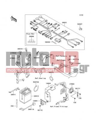 KAWASAKI - KLR™650 2012 -  - Chassis Electrical Equipment - 26012-0023 - BATTERY,FB14L-A2,12V 14AH