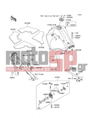 KAWASAKI - KLR™650 2012 -  - Fuel Tank - 92055-1085 - RING-O,TAP LEVER