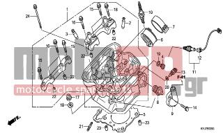 HONDA - CBR250R (ED) ABS   2011 - Engine/Transmission - CYLINDER HEAD - 95701-0612000 - BOLT, FLANGE, 6X120
