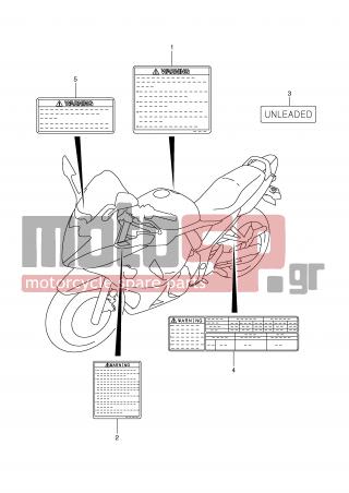 SUZUKI - GSXF650 (E2) 2010 - Body Parts - LABEL -  - MANUAL, OWNER'S (DUTCH) 