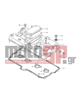 SUZUKI - GSF600S (E2) 2003 - Engine/Transmission - CYLINDER HEAD COVER - 11176-26D00-000 - COVER, BREATHER