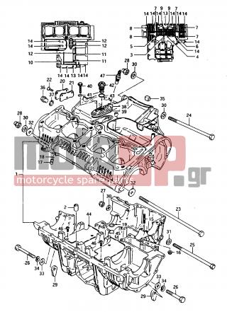SUZUKI - GS1150 G 1986 - Κινητήρας/Κιβώτιο Ταχυτήτων - CRANKCASE (~E.102247) - 01421-06508-000 - STUD BOLT
