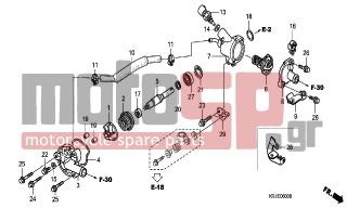 HONDA - FES150A (ED) ABS 2007 - Engine/Transmission - WATER PUMP - 19217-657-023 - SEAL, MECHANICAL