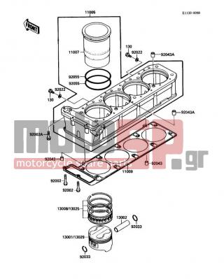 KAWASAKI - NINJA® ZX™-10 1989 - Engine/Transmission - Cylinder/Piston(s)