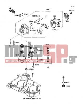 KAWASAKI - NINJA® ZX™-7 1989 - Engine/Transmission - Oil Pump/Oil Filter - 92043-1354 - PIN